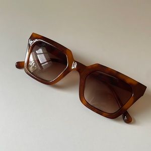 Target Square Cat Eye Sunglasses in Tortoise Shell